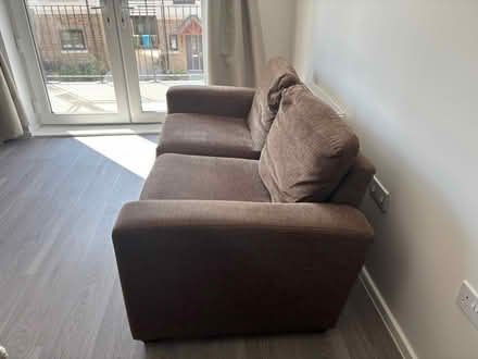 Photo of free 2-Seater Brown Fabric Sofa (Windsor SL4) #2