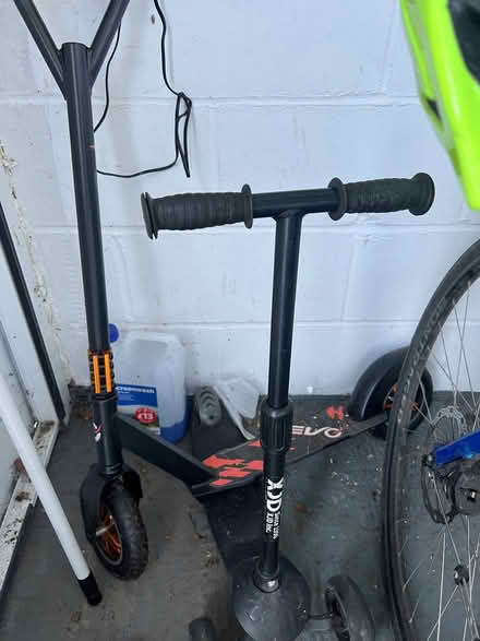 Photo of free Blue Frog 40 kids bike and two scooters (Molesey TW12) #2