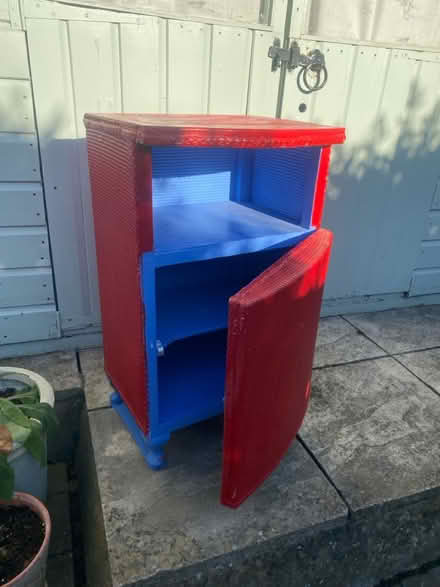Photo of free Lloyd Loom wicker bedside cabinet (Flitwick) #1
