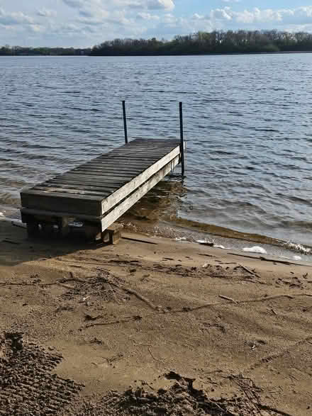 Photo of free 80 ft wood dock with supports (Lake villa) #2