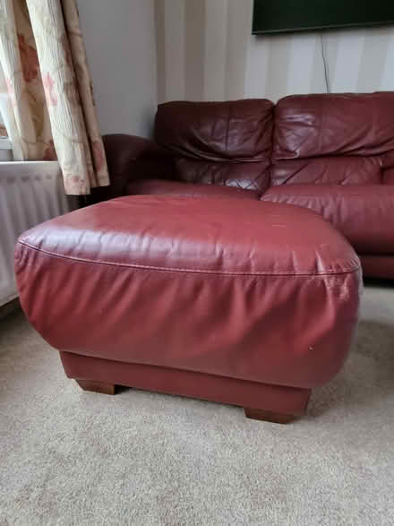 Photo of free Leather footstool (ME15 Shepway) #1