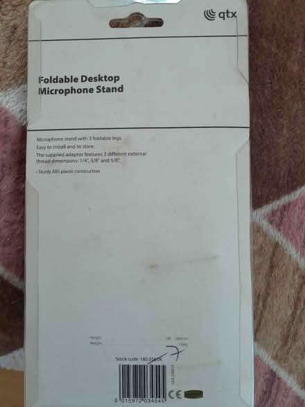 Photo of free Foldable Desktop Microphone Stand (Brighton BN2) #2