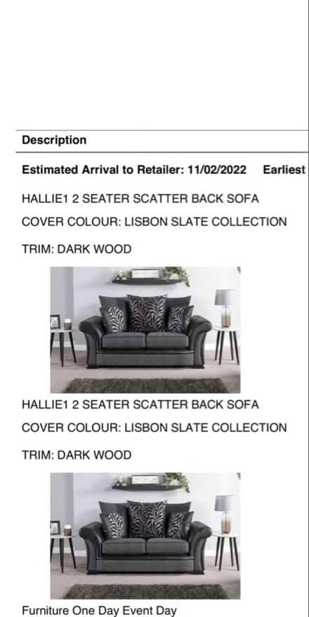 Photo of free 1 Black Sofa (TW20) #2