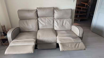 Photo of free Leather Recliner 3 seat (Middleton Junction M24) #1