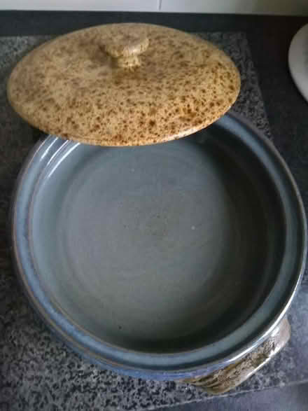 Photo of free Vintage Earthenware Speckled Casserole (Millhouses S7) #1