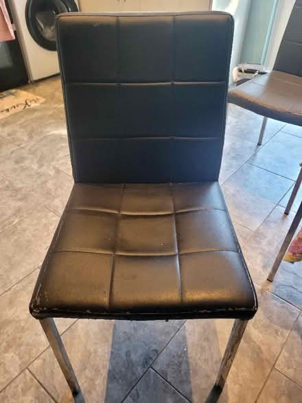 Photo of free 4 faux leather dining chairs (Carshalton SM5) #2