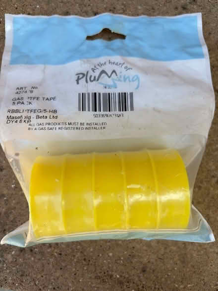 Photo of free Gas PTFE tape (Whitton TW7) #1