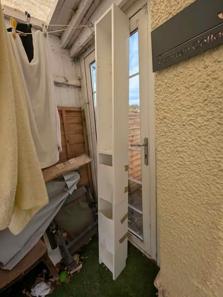 Photo of free 3 dining chairs and a cd/dvd storage 'tower' (Four Crosses SY22) #2