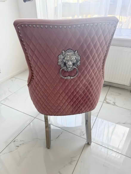 Photo of free Pink Lion Knocker Dining Chairs (2) (Wadsley Bridge S5 8) #1