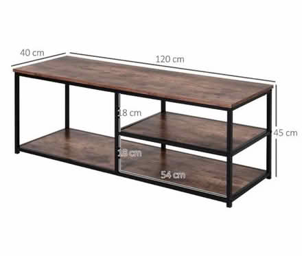Photo of free Used TV Stand – Rustic Brown, 120cm (KT2) #1