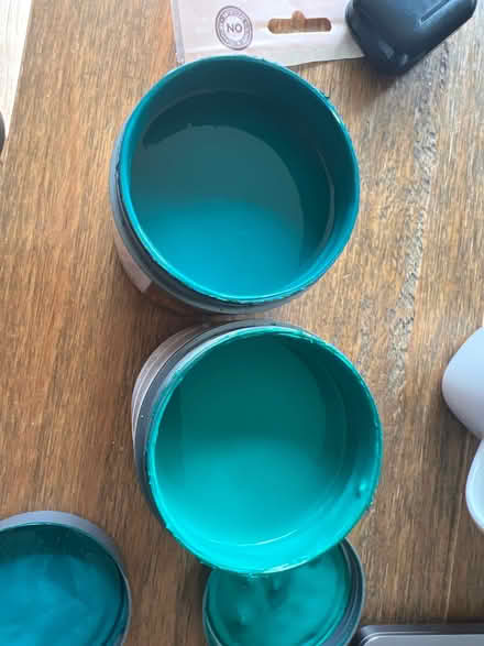 Photo of free 2 pots of B&Q green sample paint (Addiscombe CR0) #4