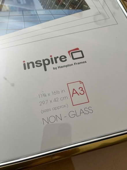 Photo of free 3 A3 size frames (Canonbury N5) #2
