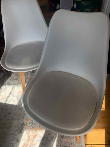 Photo of free 2 white dining chairs (EN5 New Barnet) #1