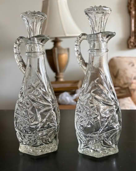 Photo of free Vintage Glass Oil & Vinegar Cruets (Belmont, MA) #1