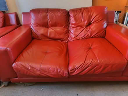 Photo of free Red sofa 6ft (Kingsley Park NN2) #1