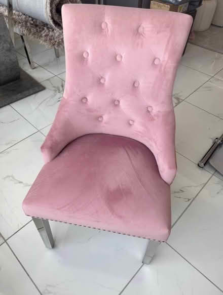 Photo of free Pink Lion Knocker Dining Chairs (2) (Wadsley Bridge S5 8) #2