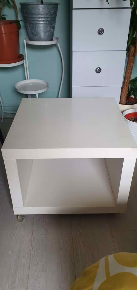 Photo of free White Square ikea table on castors (Barton Hill BS5) #1