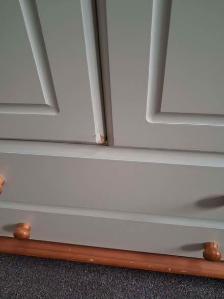 Photo of free Cream wardrobe with two drawers (Bowerham LA1) #3
