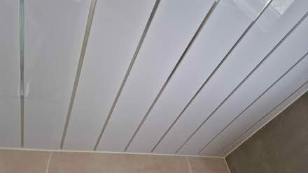Photo of free PVC ceiling cladding-white & chrome (Nab Wood, BD18) #2