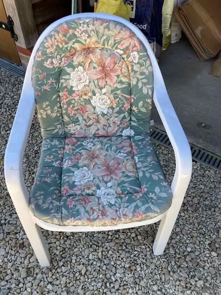 Photo of free Plastic garden chairs (OX12 East Hanney) #1