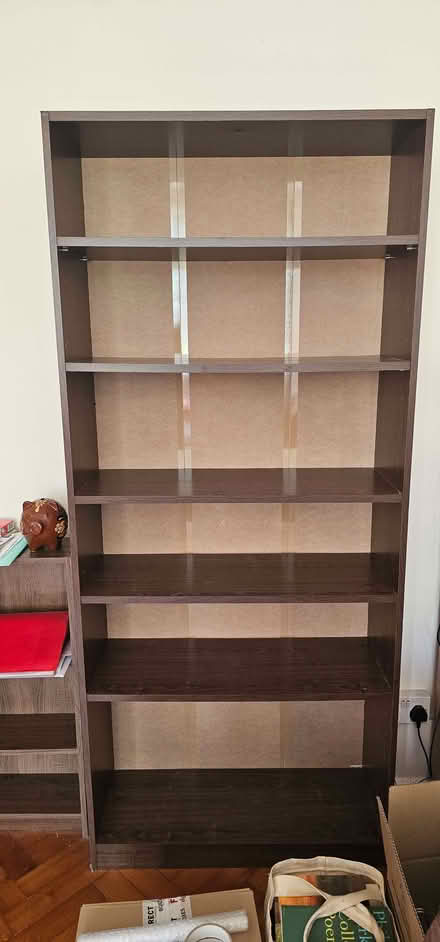 Photo of free Argos Bookshelf, Argos cd tower, IKEA Malm double bed with d (Lewisham SE13) #1