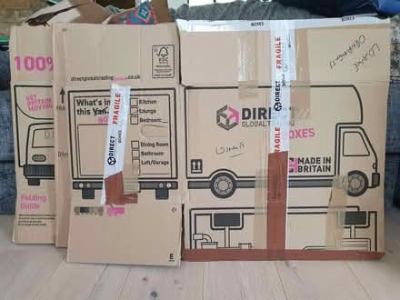 Photo of free 3 Large strong cardboard moving boxes (Roehampton SW15) #1