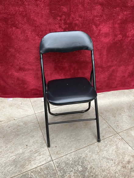 Photo of free Black plastic folding chair (Malvern Link WR14) #1