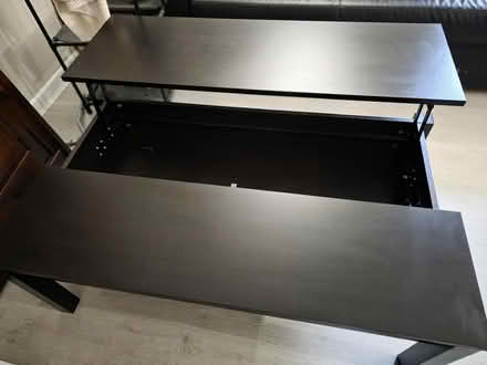 Photo of free Black coffee table with hidden shelf (Slough central SL2) #2