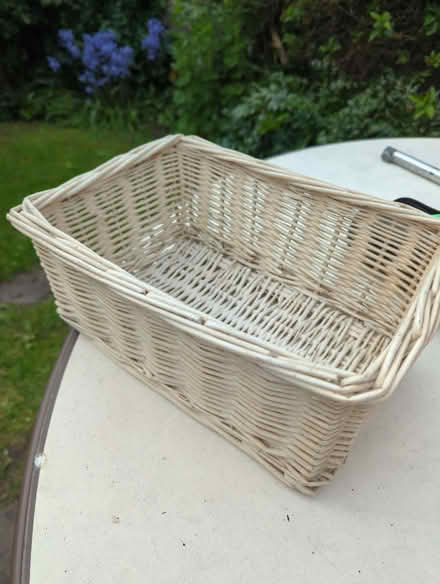 Photo of free Painted wicker basket (Matlock DE4) #1