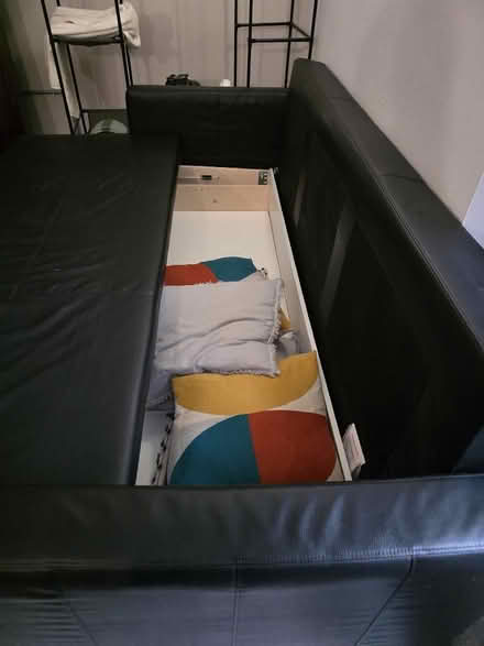 Photo of free Black sofa bed with storage (Slough central SL2) #2