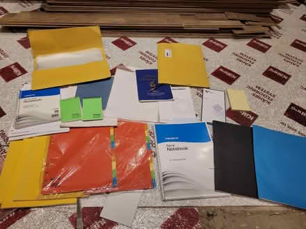 Photo of free Pads of paper, plastic folders etc (Stoneleigh, Epsom) #1