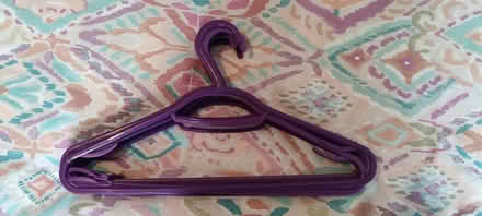 Photo of free Nine plastic clothes hangers (The Moor LA1) #1