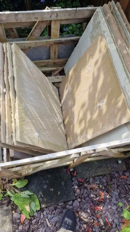 Photo of free 15 flags of Indian sandstone (Elworth CW11) #1