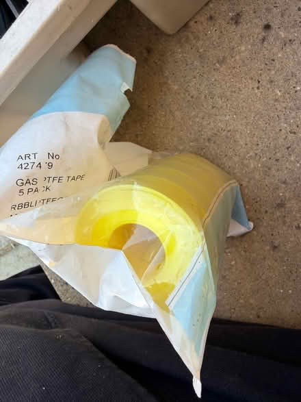 Photo of free Gas PTFE tape (Whitton TW7) #2
