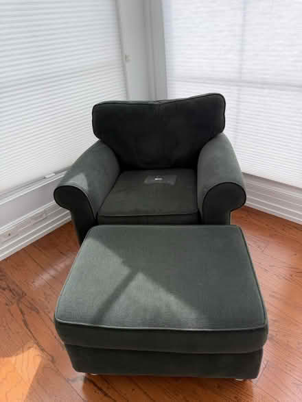 Photo of free Grey chair with ottoman (National Park Seminary) #1