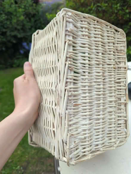 Photo of free Painted wicker basket (Matlock DE4) #2