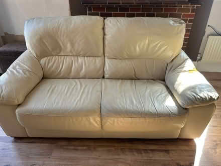 Photo of free Two cream sofas (Crosby L23) #3