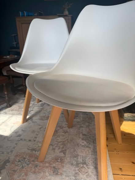 Photo of free 2 white dining chairs (EN5 New Barnet) #3