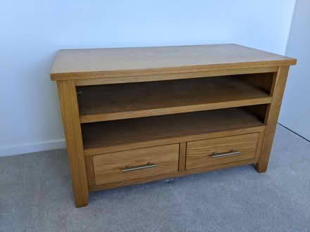 Photo of free Oak TV stand with drawers (Churchgate, Cheshunt EN8) #1