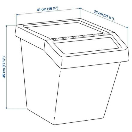 Photo of free IKEA 'SORTERA' 60 litre sorting/recycling bin (Headington OX3) #2