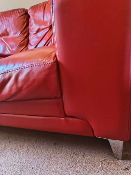 Photo of free Red sofa 6ft (Kingsley Park NN2) #3