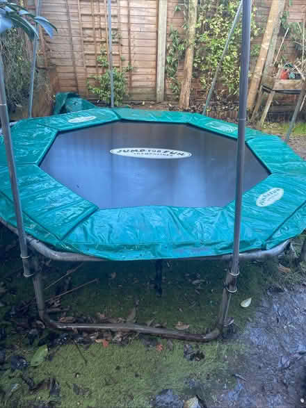 Photo of free 8ft trampoline (Oaklands nr Welwyn AL6) #2