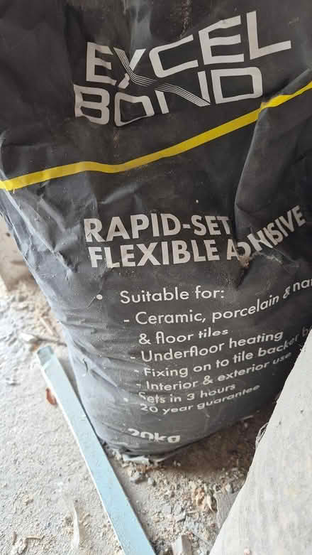 Photo of free Rapid Set Tile Adhesive approx 18kg (Nab Wood, BD18) #1