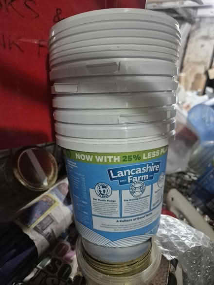 Photo of free Lots of 1kg yoghurt tubs with lids. (Central Lancaster LA1) #1