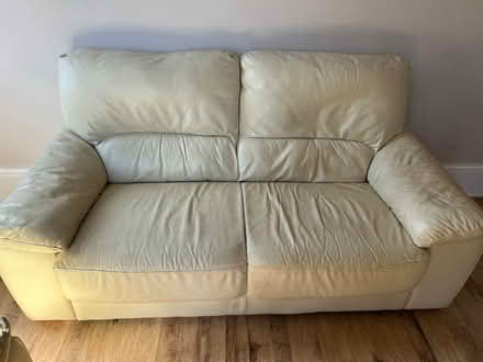 Photo of free Two cream sofas (Crosby L23) #2
