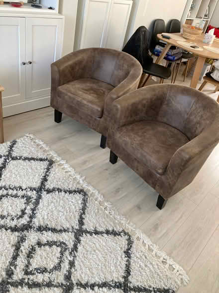 Photo of free Two Faux leather ikea chairs (Hollingdean BN1) #1
