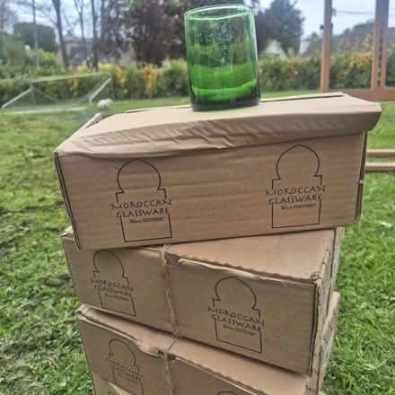 Photo of free 23 green small cone glasses (Mount Merrion) #1