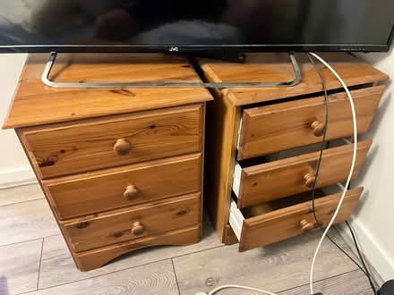 Photo of free Wooden bedside drawers x 2 (Depford SE13) #1
