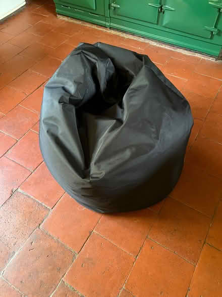Photo of free Orange Beanbag and black beanbag (Sheffield Park TN22) #2
