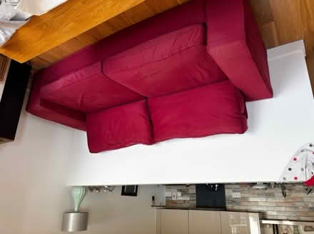 Photo of free Red Sofa & Mustard Yellow Sofa Bed (Hanwell UB2) #2
